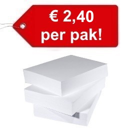 €2,40 pak A4 papier - Goedkoop papier - kopieerpapier - Ruime A4 - Hiildebrand Papier - Hildebrand papier