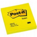 3M Memoblok Post-it 654 76x76mm neon-geel, 6 Bloks à 100 vel