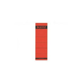 Leitz 1642-00-25 / Ordner etiket - Rugetiket kort-breed rood, krimp à 10 stuks
