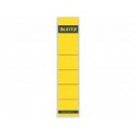 Leitz 1643-00-15 / Ordner etiket - Rugetiket kort-smal geel, krimp à 10 stuks