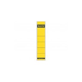 Leitz 1643-00-15 / Ordner etiket - Rugetiket kort-smal geel, krimp à 10 stuks