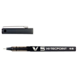 Pilot Hi-Tecpoint V5 Rollerball / Rollerpen 0,3mm zwart (doosje à 12 stuks)