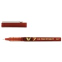 Pilot Hi-Tecpoint V7 Rollerball / Rollerpen 0,5mm rood (doosje à 12 stuks)