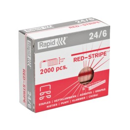 Rapid Hotis Redstripe Nietjes 24/6 koper (2.000 stuks)