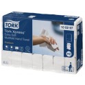 Tork 100297, Papieren Handdoekjes Interfold Extra Soft (H2 Xpress System), 2-laags Wit, pak à 21 x 100 stuks