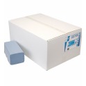 Papieren Handdoeken Z-vouw 23x25cm , Nr. 50785 / 1-laags blauw , doos à 5000 stuks