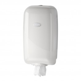 Mini dispenser universeel voor alle mini centre feed papierrollen, Art. 431105, Pearl White