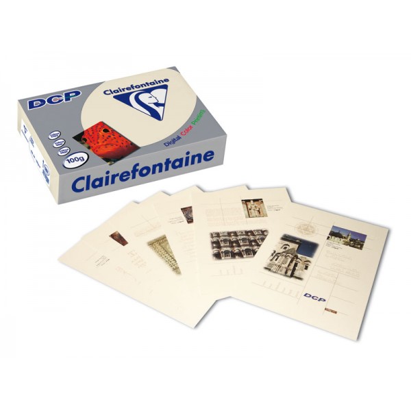 DCP Papier Clairefontaine A4 250 grams Ivoor, doos à 625 vel (5 pakken x 125 - Hildebrand papier