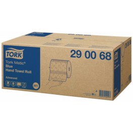 Tork 290068, Handdoekrol Soft (H1 Matic System), 2-laags Blauw, doos à 6 rol