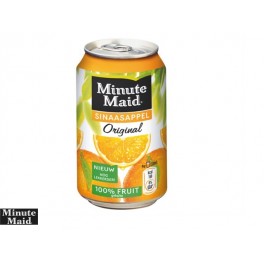 Minute Maid Sinaasappel Blikje 0.33L, tray à 24 stuks