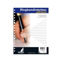 Interieurs / Ringbandvulling papier 17-rings 150 vel gelinieerd voorlijn