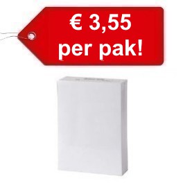 Kopieerpapier A4 80 grams Copy Paper Wit / Halve pallet (100 pak à 500 vel)