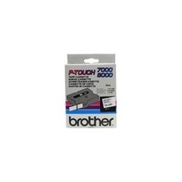 Brother TX-241 / P-Touch 18mm wit-zwart