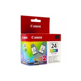 Canon BCI-24C Inktcartridge Multipack, Origineel, Kleur (2 stuks)