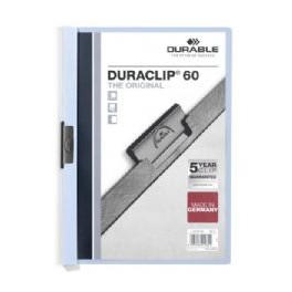 Durable Duraclip 60 Blauw (klemmap 1-60 blz), doos à 25 stuks