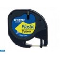 Dymo 91202 , Lettertape / LetraTag tape 12mm plastic geel
