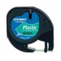 Dymo 91204 , Lettertape / LetraTag tape 12mm plastic groen