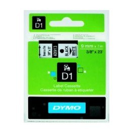 Dymo Tape 40913 / D1 9mmx7m wit-zwart