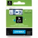 Dymo Tape 45014 / D1 12mmx7m wit-blauw