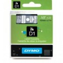 Dymo Tape 45020 / D1 12mmx7m transparant-wit