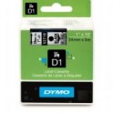 Dymo Tape 53710 / D1 24mmx7m transparant-zwart