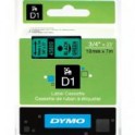 Dymo Tape 45809 / D1 19mmx7m groen-zwart, doosje à 5 stuks