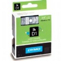 Dymo Tape 45810 / D1 19mmx7m transparant-wit, doosje à 5 stuks