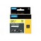Dymo 18491 / RHINO flexibele nylontape 19mm x 3,5m zwart op geel