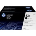 HP Tonercartridge Q7553XD / nummer 53X zwart High Capacity twin-pack (2 stuks)
