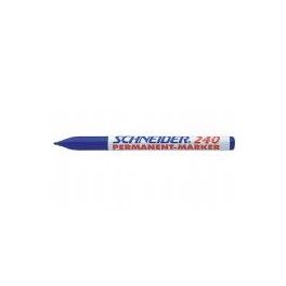 Schneider 240 Permanent Marker 1-2mm Blauw, doos à 10 stuks