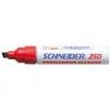Schneider 250 Permanent Marker Beitelpunt 2-7mm Rood, doos à 10 stuks