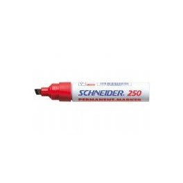 Schneider 250 Permanent Marker Beitelpunt 2-7mm Rood, doos à 10 stuks