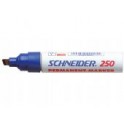 Schneider 250 Permanent Marker Beitelpunt 2-7mm Blauw, doos à 10 stuks