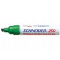 Schneider 250 Permanent Marker Beitelpunt 2-7mm Groen, doos à 10 stuks
