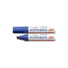 Schneider 280 Permanent Marker Beitelpunt 4-12mm Blauw, doos à 5 stuks
