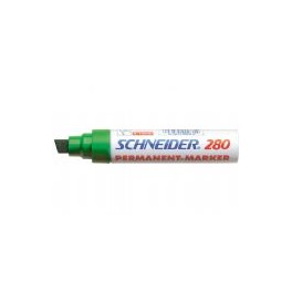 Schneider 280 Permanent Marker Beitelpunt 4-12mm Groen, doos à 5 stuks