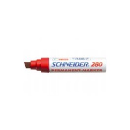 Schneider 280 Permanent Marker Beitelpunt 4-12mm Rood, doos à 5 stuks