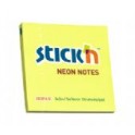STICK'N Memoblok Post-it 76x76mm neon-geel 100 vel