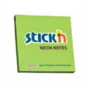 STICK'N Memoblok Post-it 76x76mm neon-groen 100 vel