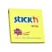 STICK'N Memoblok Post-it 76x76mm Extra Sticky Neon-Geel, 12 Bloks à 90 vel