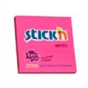 STICK'N Memoblok Post-it 76x76mm Extra Sticky Neon-Magenta, 12 Bloks à 90 vel