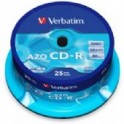 Verbatim CD-R, 80min./700MB, Speed 52x, Crystal Surface, Spindel à 25 stuks