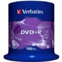 Verbatim DVD+R, 4,7GB/120minutes, Speed 16x, Scratch Resistant Surface, Spindel à 100 stuks