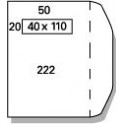 Dienst Envelop 220x312mm (EA4) 120g/m² wit , Venster Links 40x110mm , gegomd , 250st.